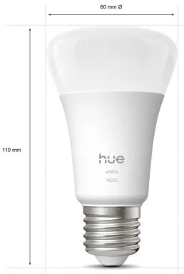 Philips Hue WHITE LED dimmelhető izzó E27/9,5W/230V 2700K