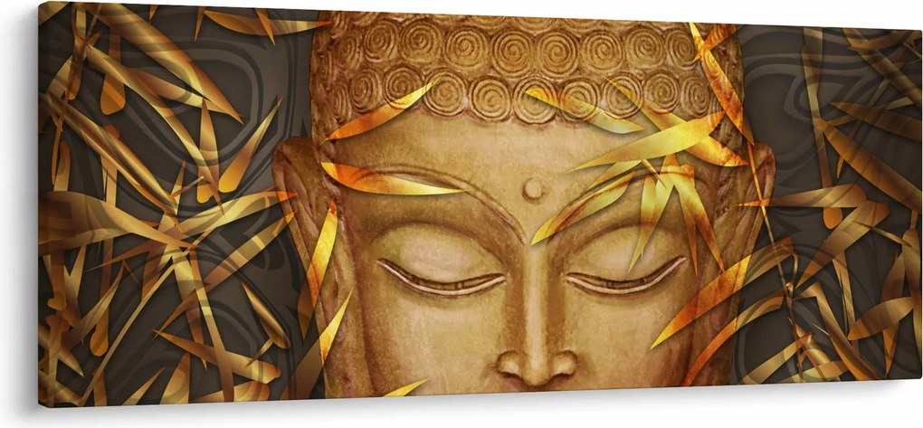 Kép - arany Buddha (120x50 cm)