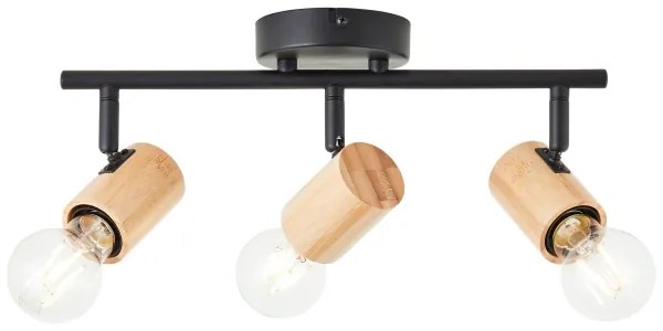 Brilliant - KERRY spotlámpa 3xE27/40W/230V fekete/bambusz