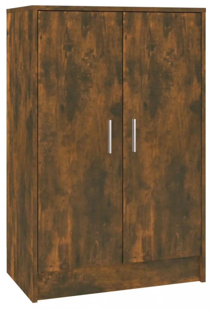 füstös tölgy színű szerelt fa cipősszekrény 60 x 35 x 92 cm