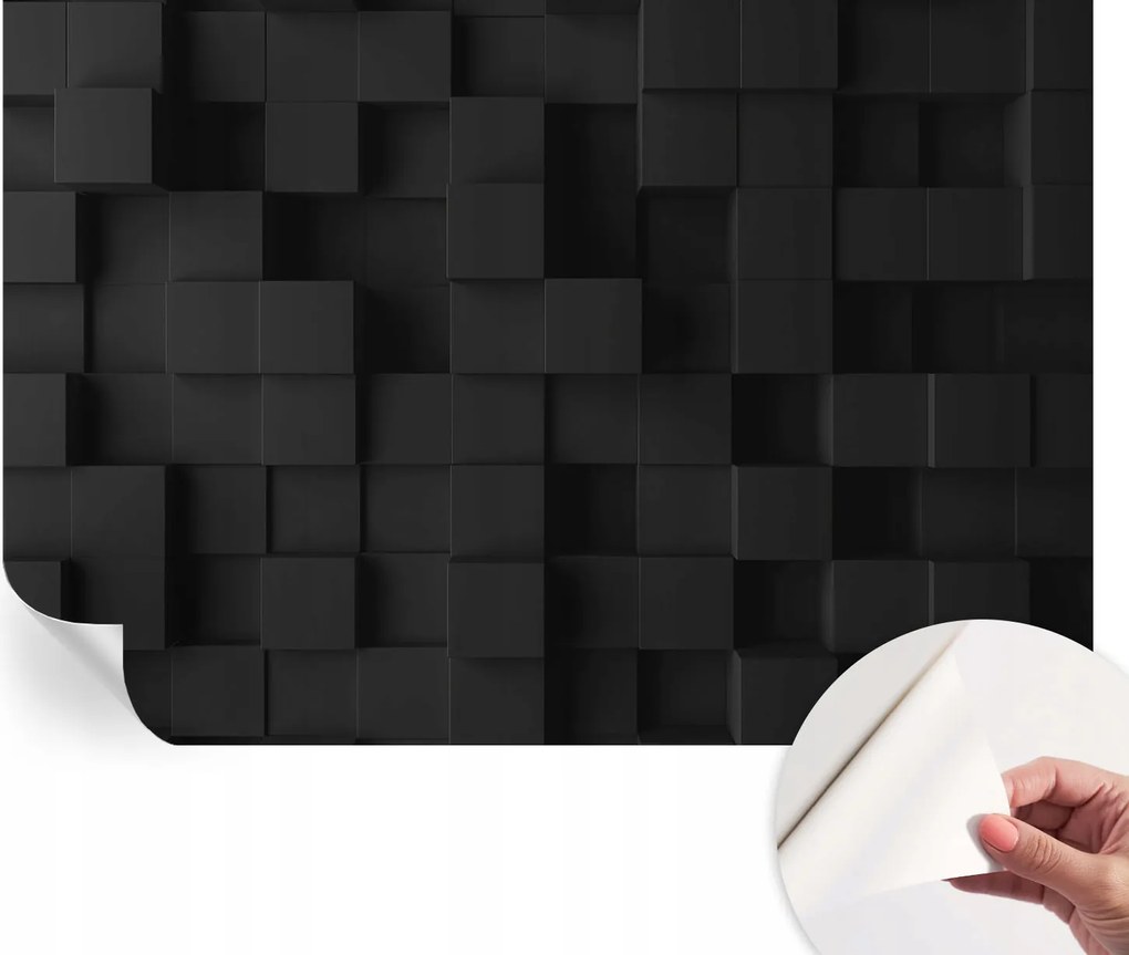 Dekoratív öntapadós fotótapéta Háromdimenziós kockák 152x104 cm