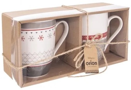 Orion porcelán bögre Christmas 340 ml, 2 db
