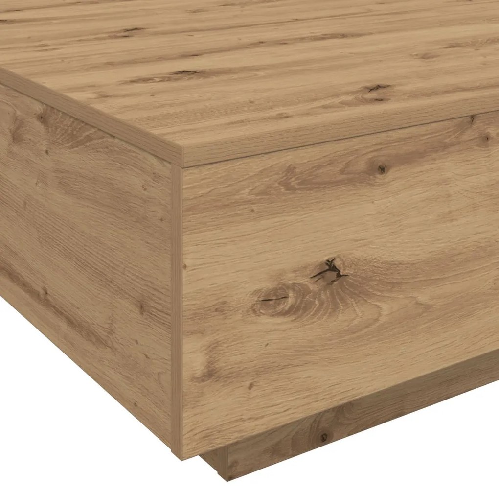 vidaXL Dohányzóasztal Artisan tölgy 80 x 80 x 31 cm Faanyag