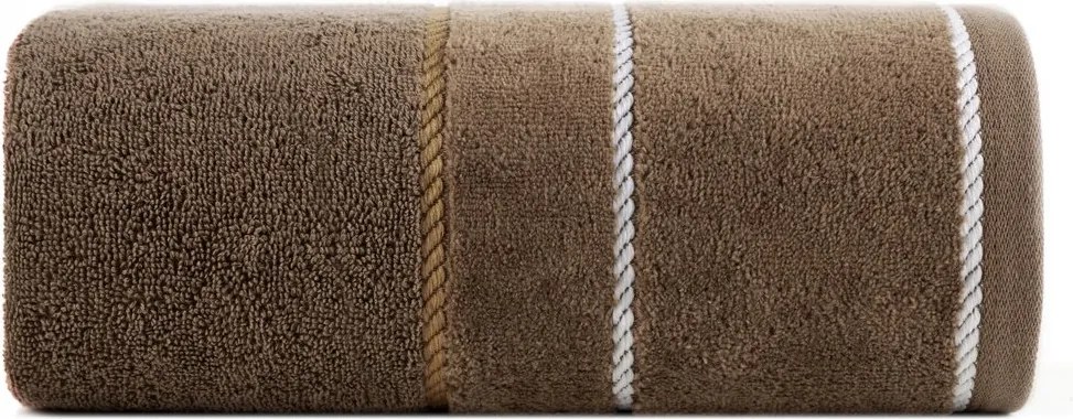 Fürdőlepedő 70X140 barna, bársonyos bordó