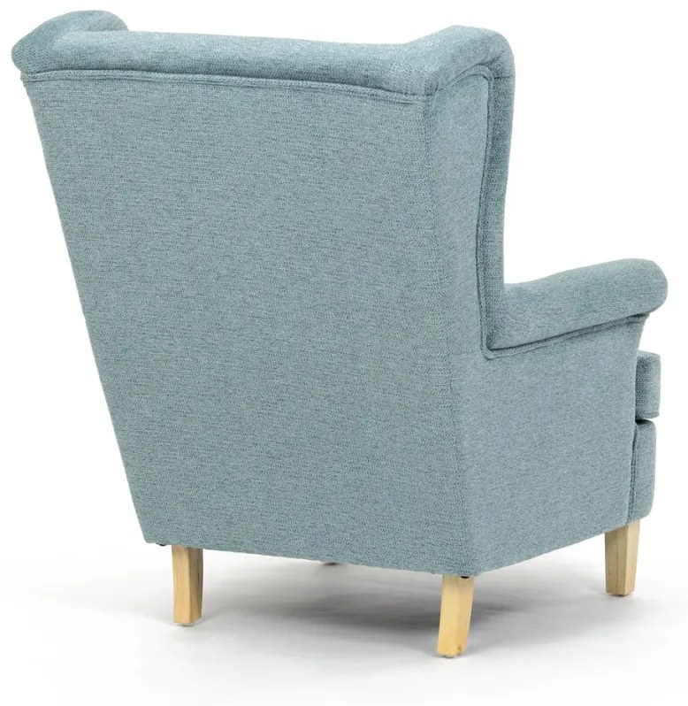 Scaun de relaxare, tapițerie din material verde, AK-388