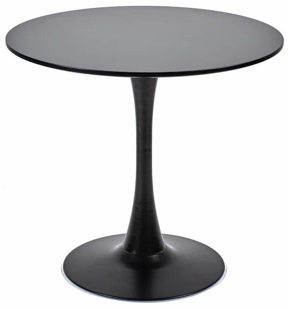 Elegáns Kerek Étkezőasztal 60 cm. Átmérő. Mdf Asztallap, Fém Talp - Jesolo