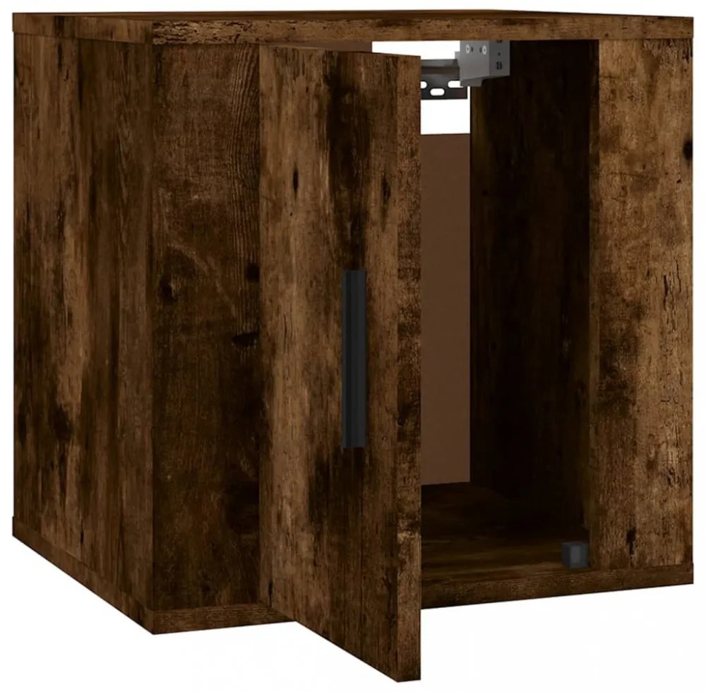 2 db füstös tölgy falra szerelhető TV-szekrény 40x34,5x40 cm