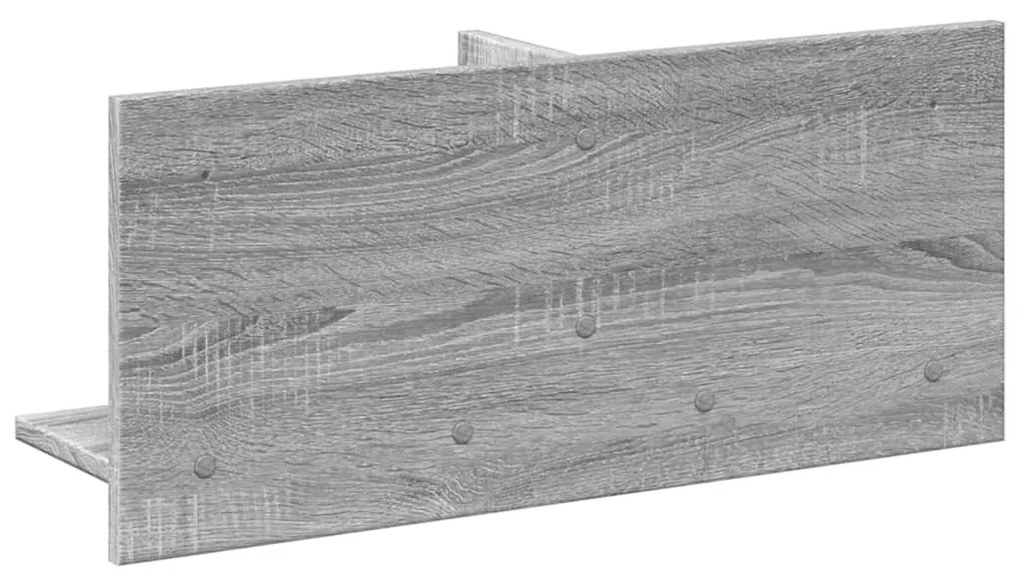 szürke sonoma színű szerelt fa faliszekrény 70 x 16,5 x 30 cm