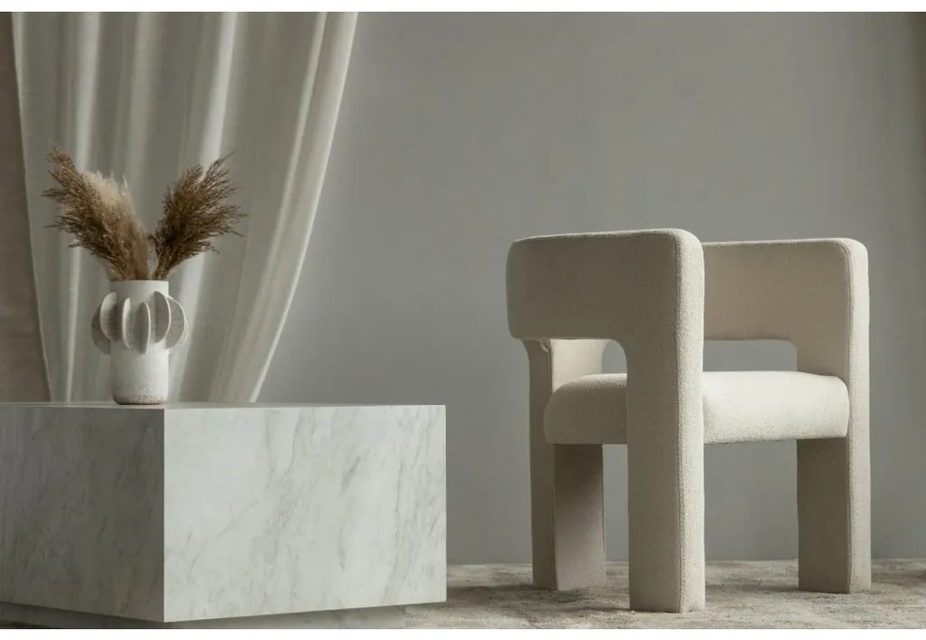 Világos bézs design kialakítású fotel ALPAH LOOP