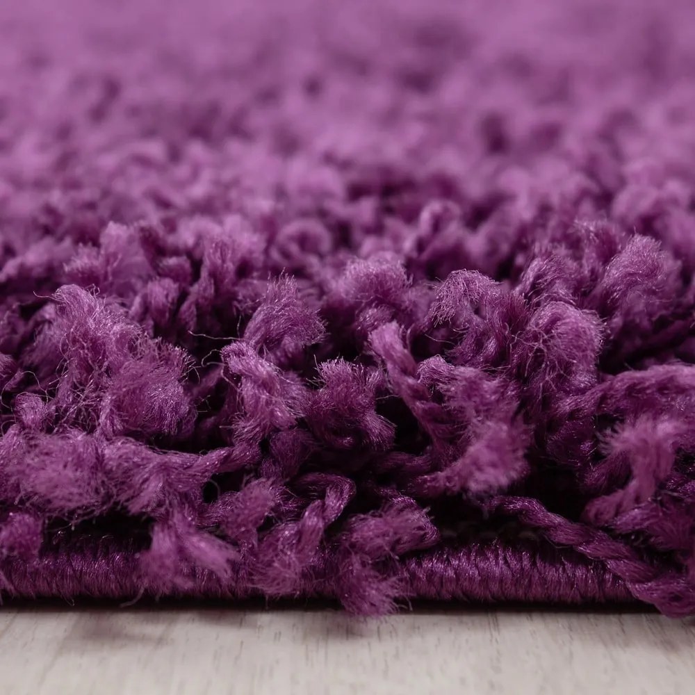 Sötétlila kerek szőnyeg ø 160 cm Life – Ayyildiz Carpets