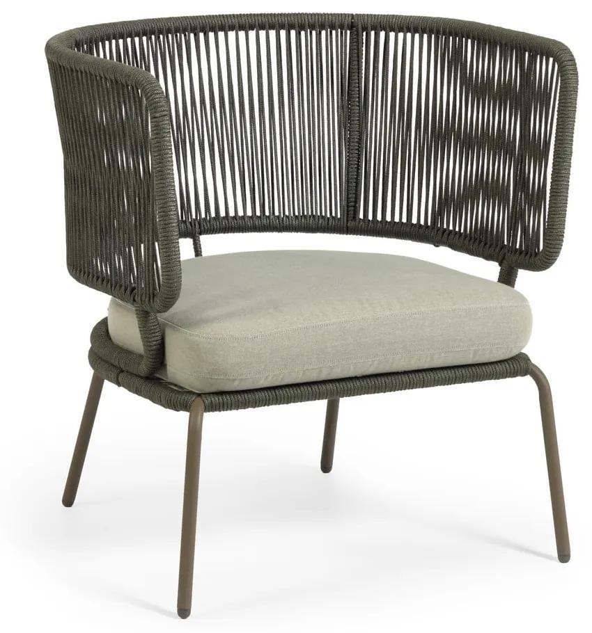Nadin zöld acélszerkezetű kerti szék - La Forma