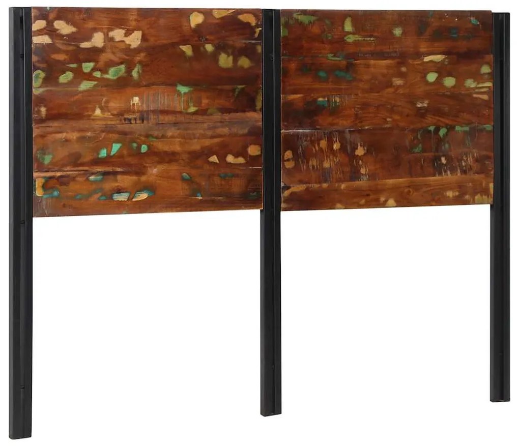 tömör újrahasznosított fa és vas fejtámla 140 cm