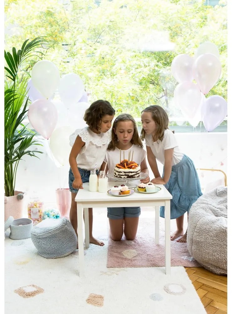 Krémszínű mosható kézi szövésű pamut gyerek szőnyeg 140x200 cm Kim – Lorena Canals