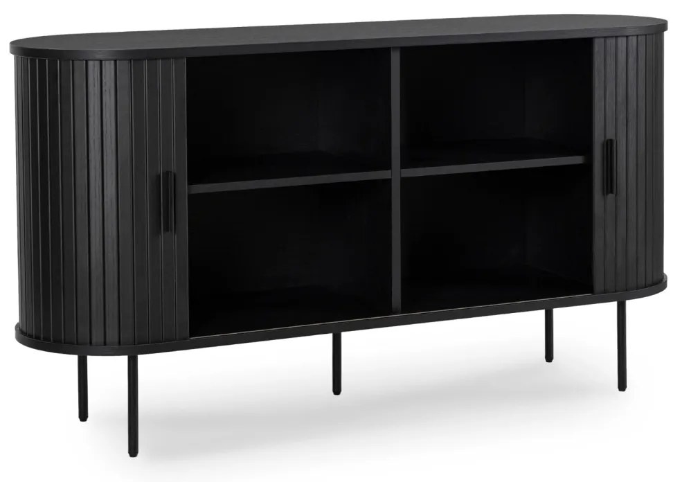 Komoda Dwudrzwiowa Rozsuwana TRISH 140 Czarna