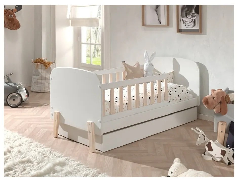 Toddler fehér gyerekágy, 70 x 140 cm - Vipack