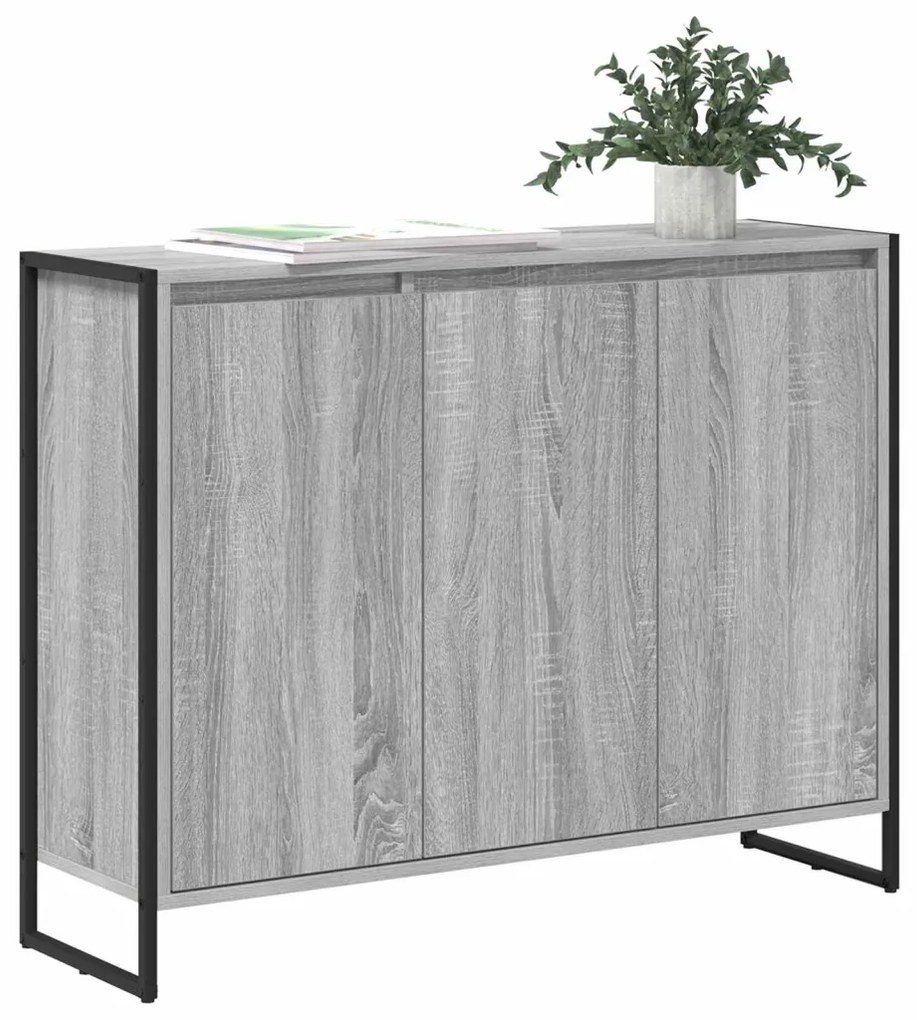 Oldalsó szekrény Szürke Sonoma 96,5 x 30 x 75 cm Faanyag