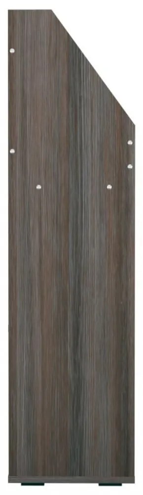 szürke-sonoma színű szerelt fa gyerek újságtartó 71x30x114 cm