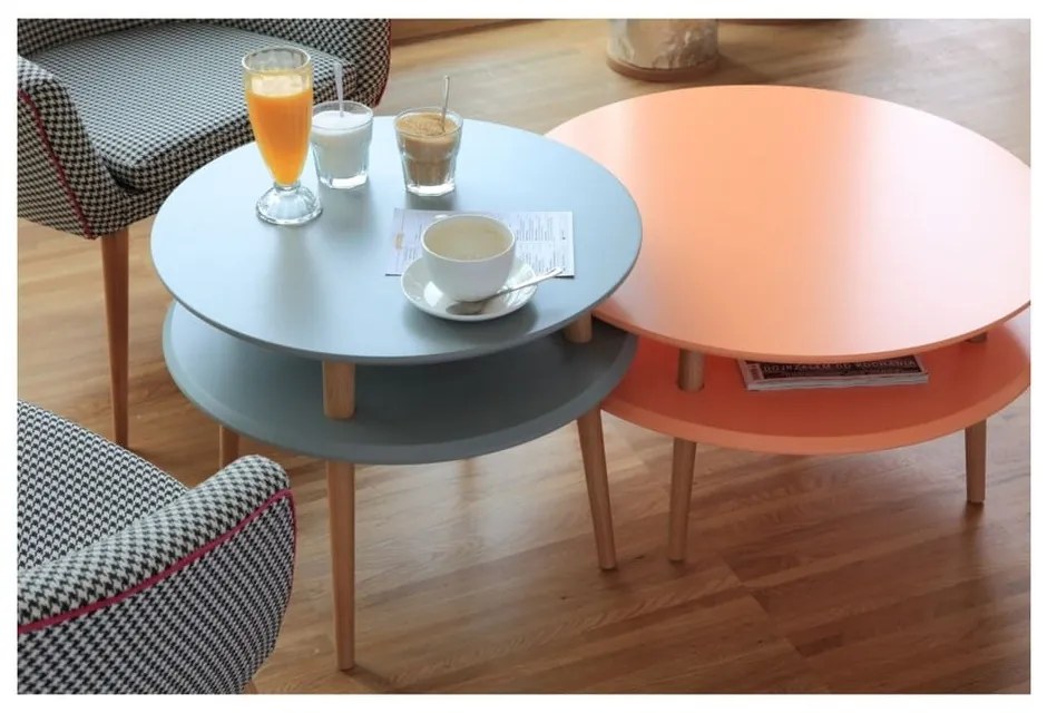 UFO rózsaszín dohányzóasztal, ⌀ 70 cm - Ragaba