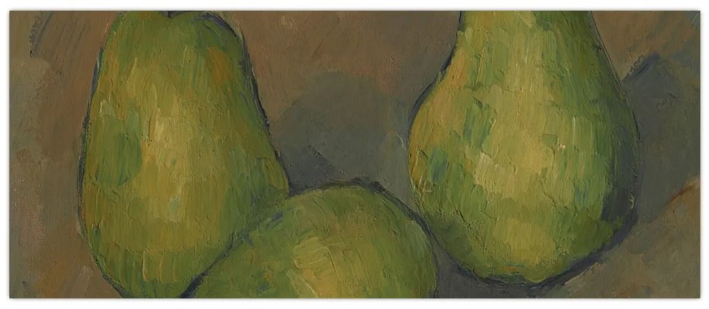 Kép - Paul Cézanne, Three Pears, reprodukciók (120x50 cm)