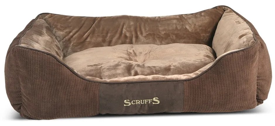 Barna plüss fekhely kutyáknak 70x90 cm Scruffs Chester XL – Plaček Pet Products
