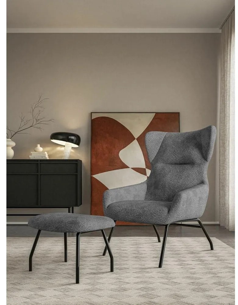 Fotel Supra  (szürke + fekete) . 1100122