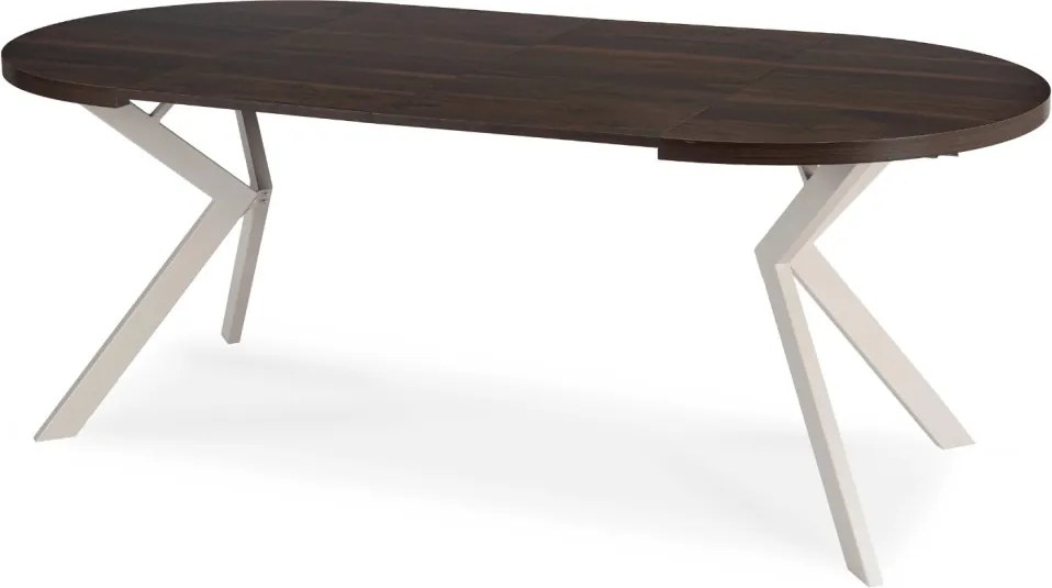 Modern bővíthető étkezőasztal LUKAS 100–250 cm dió kasmír