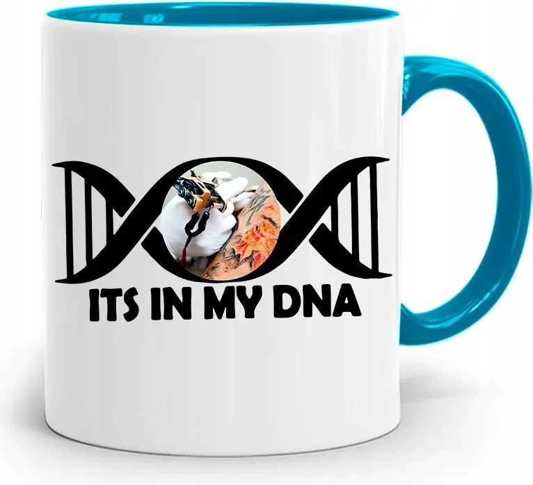 Tetoválóknak Tetováló Bögre Kék Ajándék fényképes nyomtatással