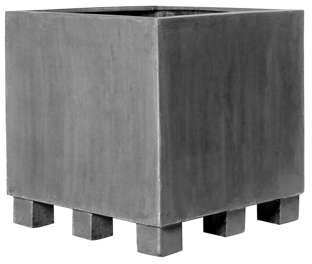 Pottery Pots Jumbo virágtartó lábakkal, szürke színben, többféle méretben - PotteryPots méret: L - h 70 cm, ⌀ - cm / h