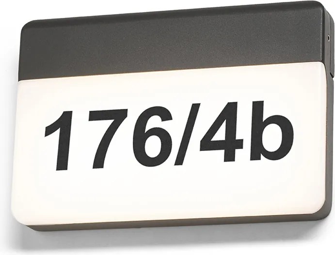RENDL GAVIN fali lámpa antracit opálakril 230V LED 13W IP65 3000K