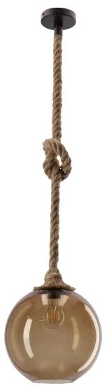 Függeszték kábellel SHEDON 1xE27/40W/230V füstös bézs