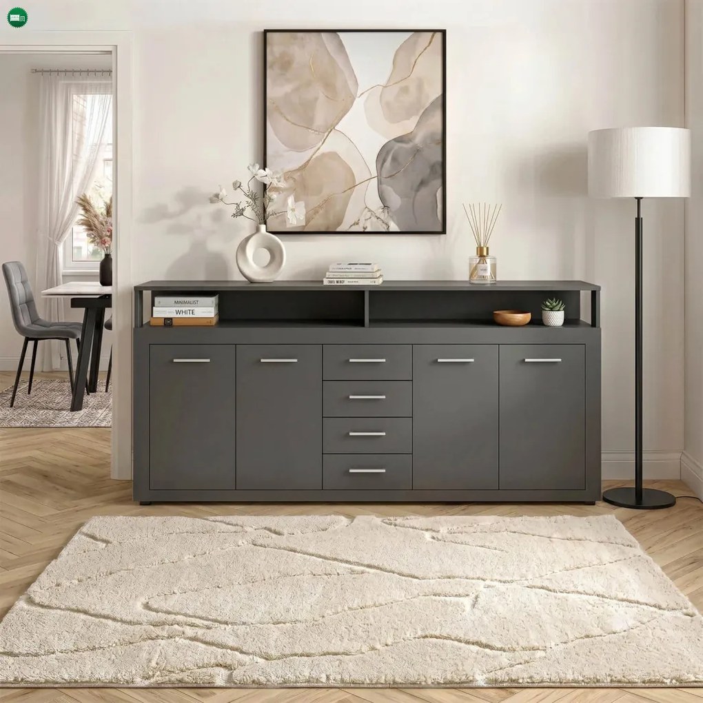 BLAGO komód 190 cm – antracit
