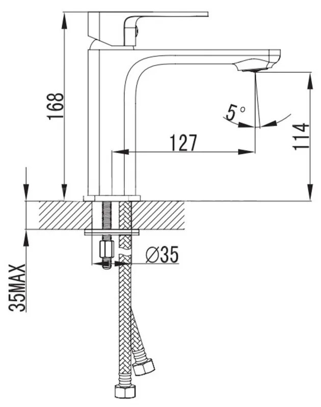 Cosmo mosdó csaptelep, egykaros