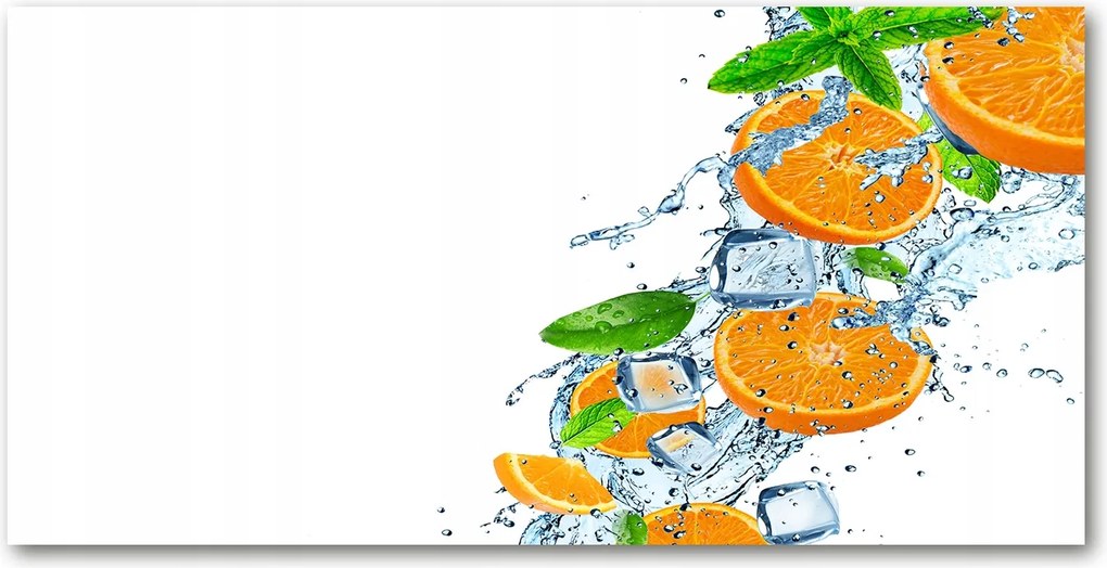 Fotó vászonkép edzett üveg Narancs 140x70