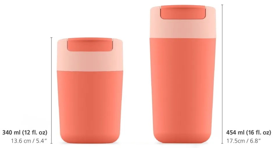 Narancssárga utazóbögre 450 ml Sipp – Joseph Joseph