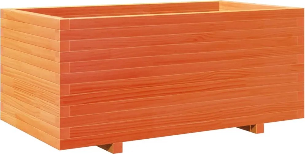 vidaXL viaszbarna tömör fenyőfa kerti virágláda 110 x 60 x 49,5 cm