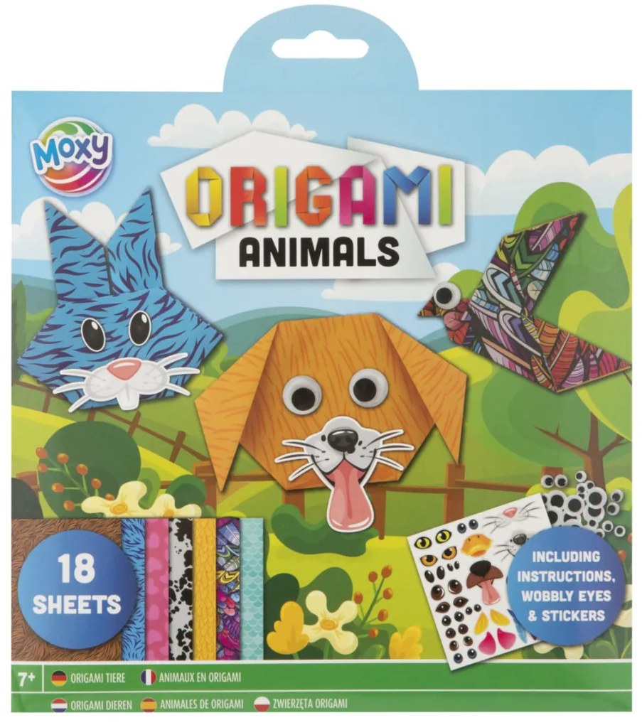 Színes Animals origami állatok kiegészítőkkel