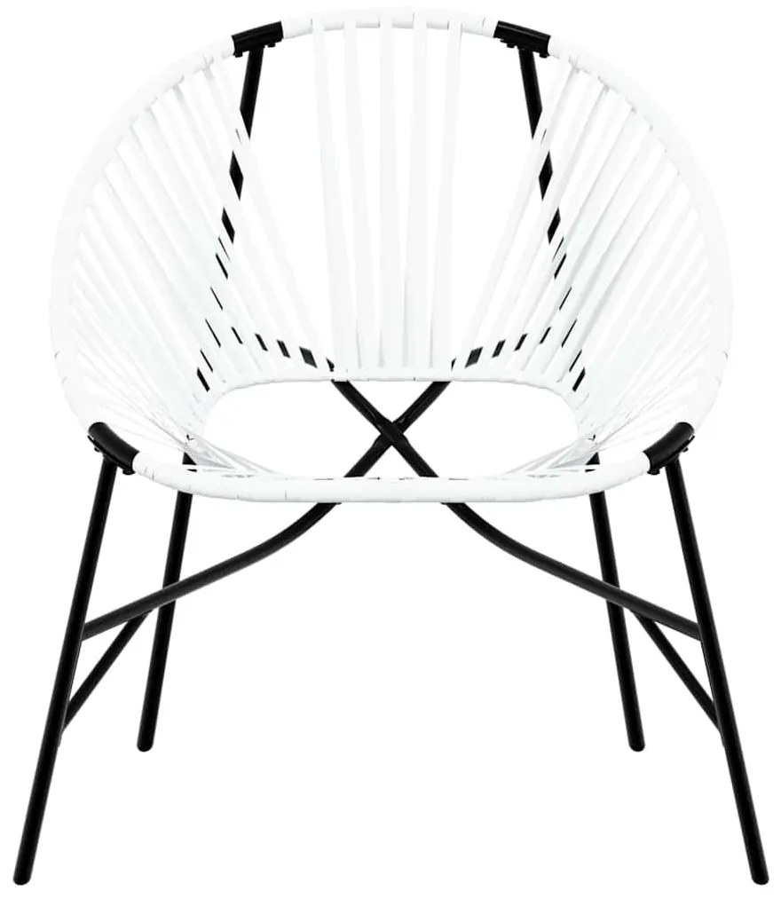 fekete fehér polyrattan kerti tojás szék