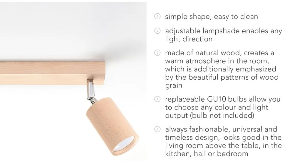 Ludwik fa mennyezeti lámpa - Sollux