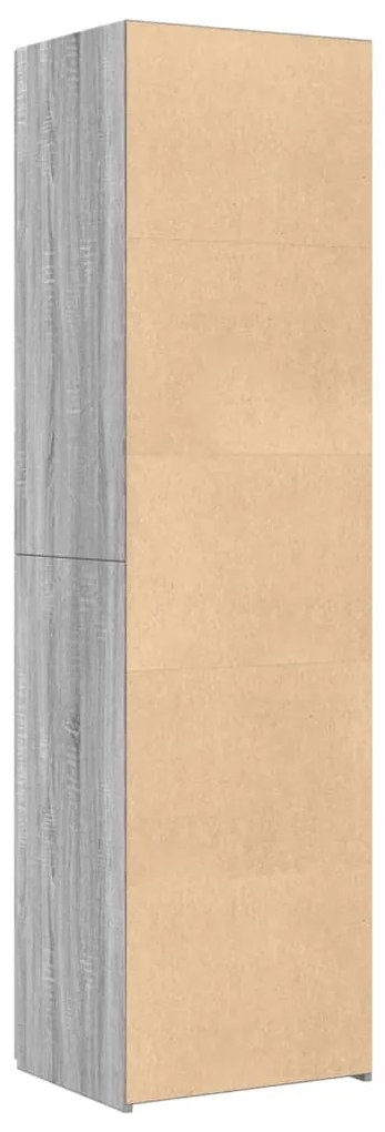 szürke sonoma szerelt fa magasszekrény 50x42,5x185 cm