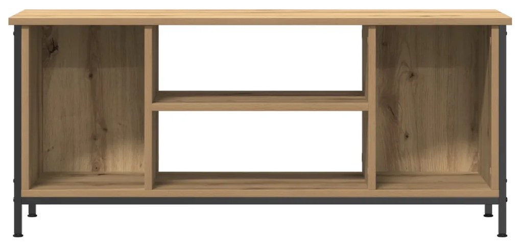 TV állvány Tölgyfa MDF, Fém 102 x 35 x 45 cm TV állvány
