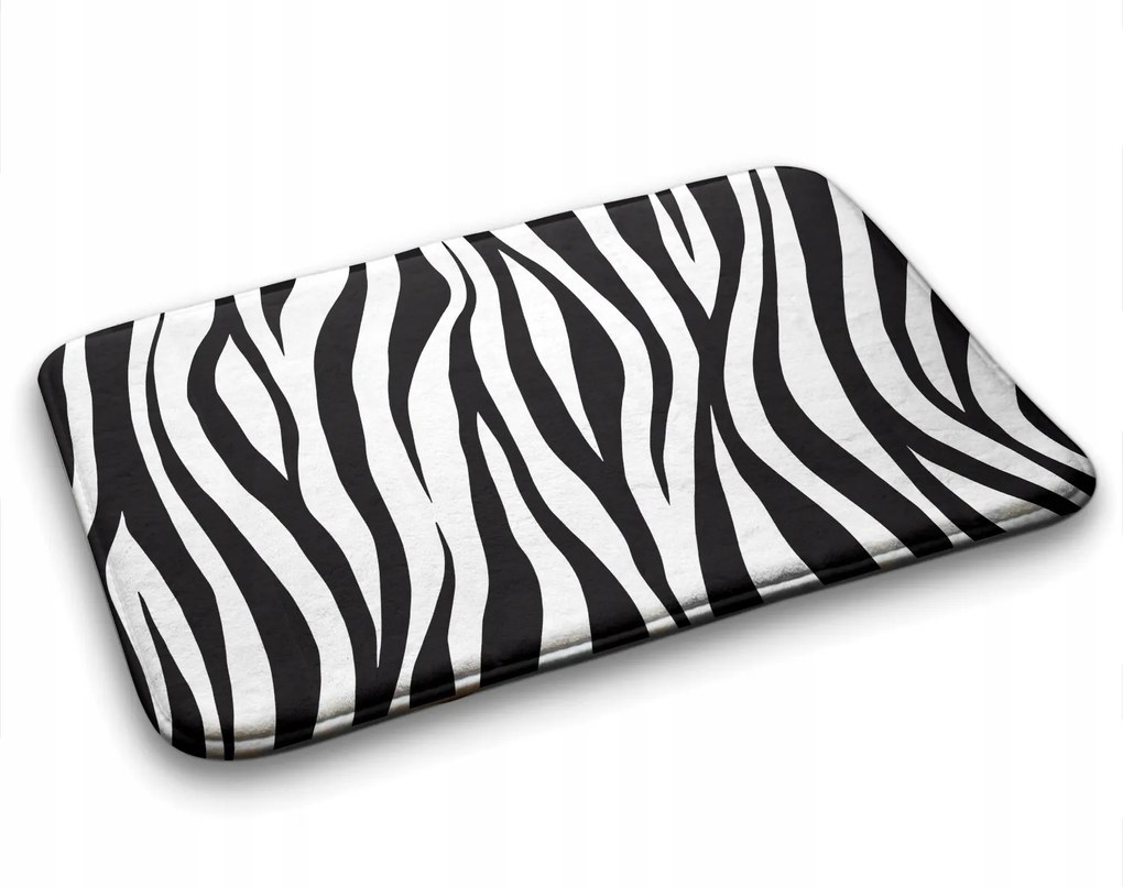 Fürdőszobaszőnyeg mix Zebra csíkos minták 75x45 cm
