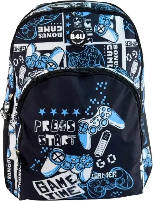 Gamer Press Start iskolatáska, táska 44 cm