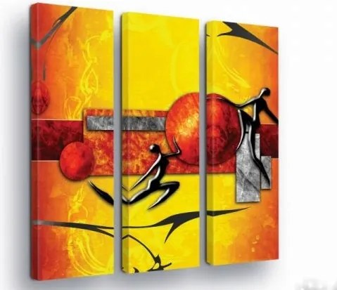 Vászonkép 90x100 Dinamika energia mozgás szenvedély absztrakt kortárs művészet