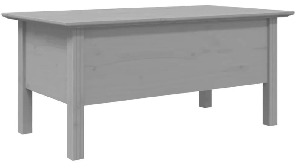 BODO szürke tömör fenyőfa dohányzóasztal 100 x 55 x 46 cm
