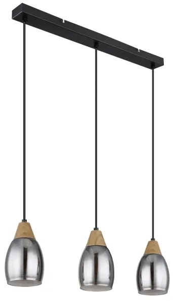 Globo 15706-3H - Csillár zsinóron REID 3xE27/15W/230V