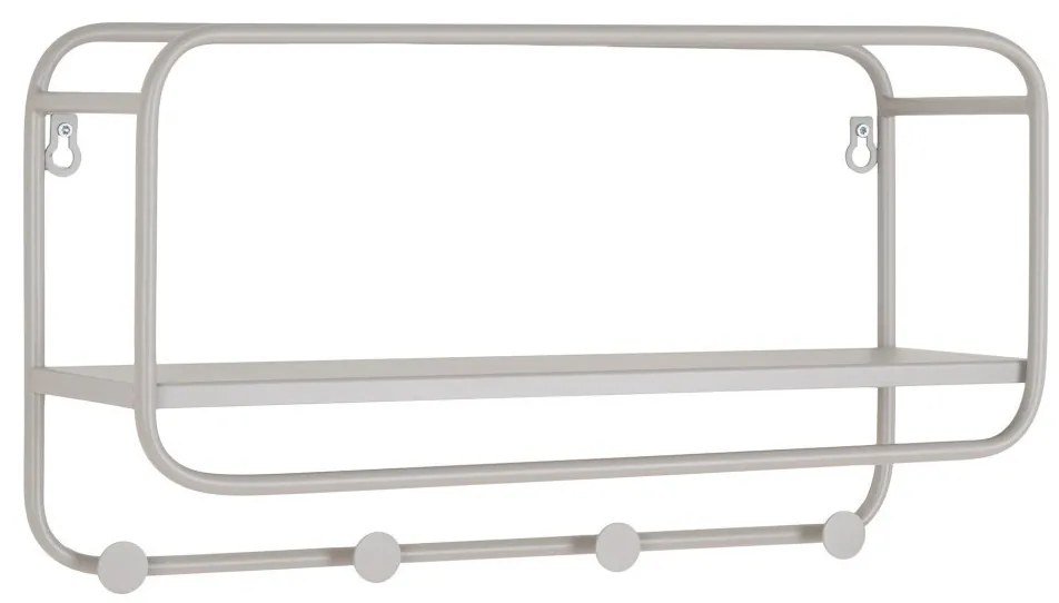 Feira kalaptartó fogas, acél, szürke 45x15x25 cm