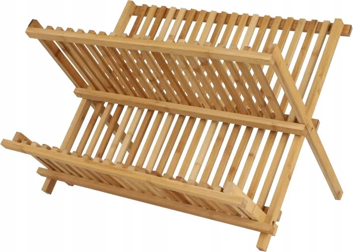 Edényszárító, bambusz, 43x36x28cm