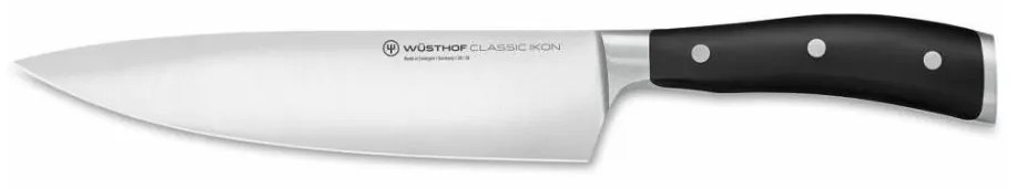 Wüsthof CLASSIC IKON konyhakés 20 cm fekete markolattal
