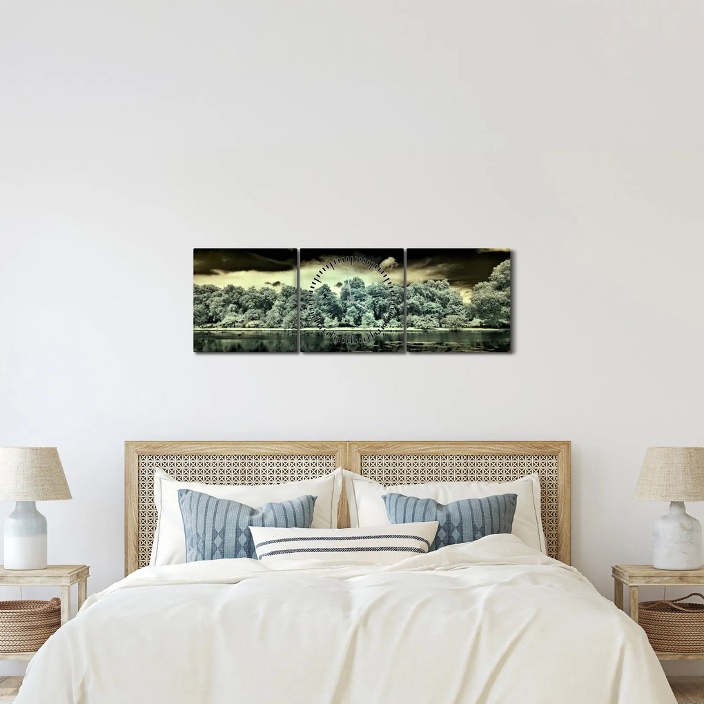 A víz felszínének képe (órával) (90x30 cm)