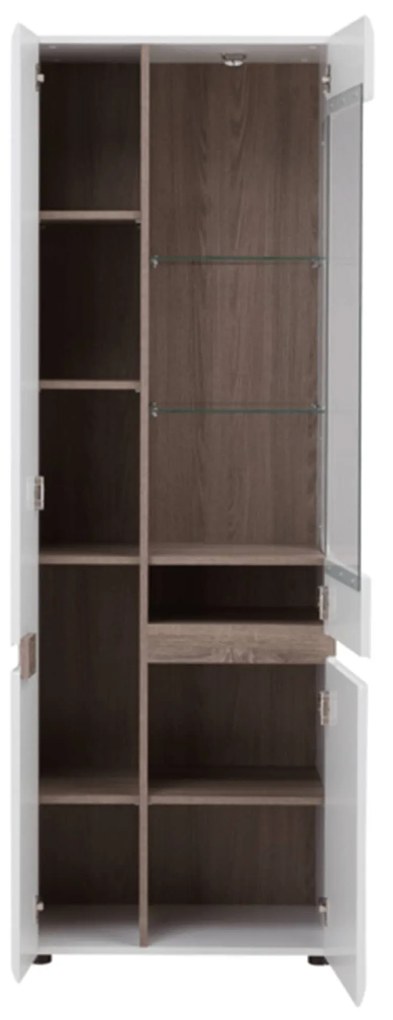 Vitrin Lymoted (fehér + sötét trüffel szonoma tölgy) . 1064008